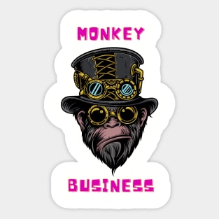 Monkey business Sticker